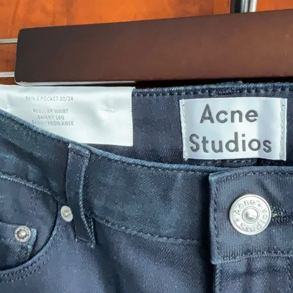 NWT - Women's ACNE Studios Skin 5 night Jeans - Size 30/34 - Picture 9 of 16